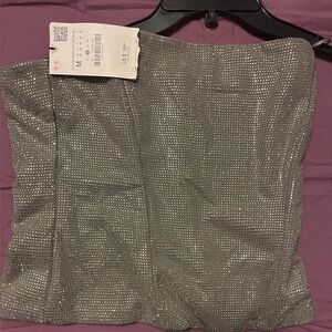 NWT Strapless Bling Top